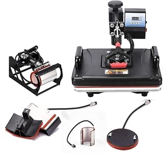Print Digits 5 in 1 Sublimation Heavy Duty Machine/Sublimation Printing Machine, Use for Print Paper/Mug/Tshirt, (Black) Price In India