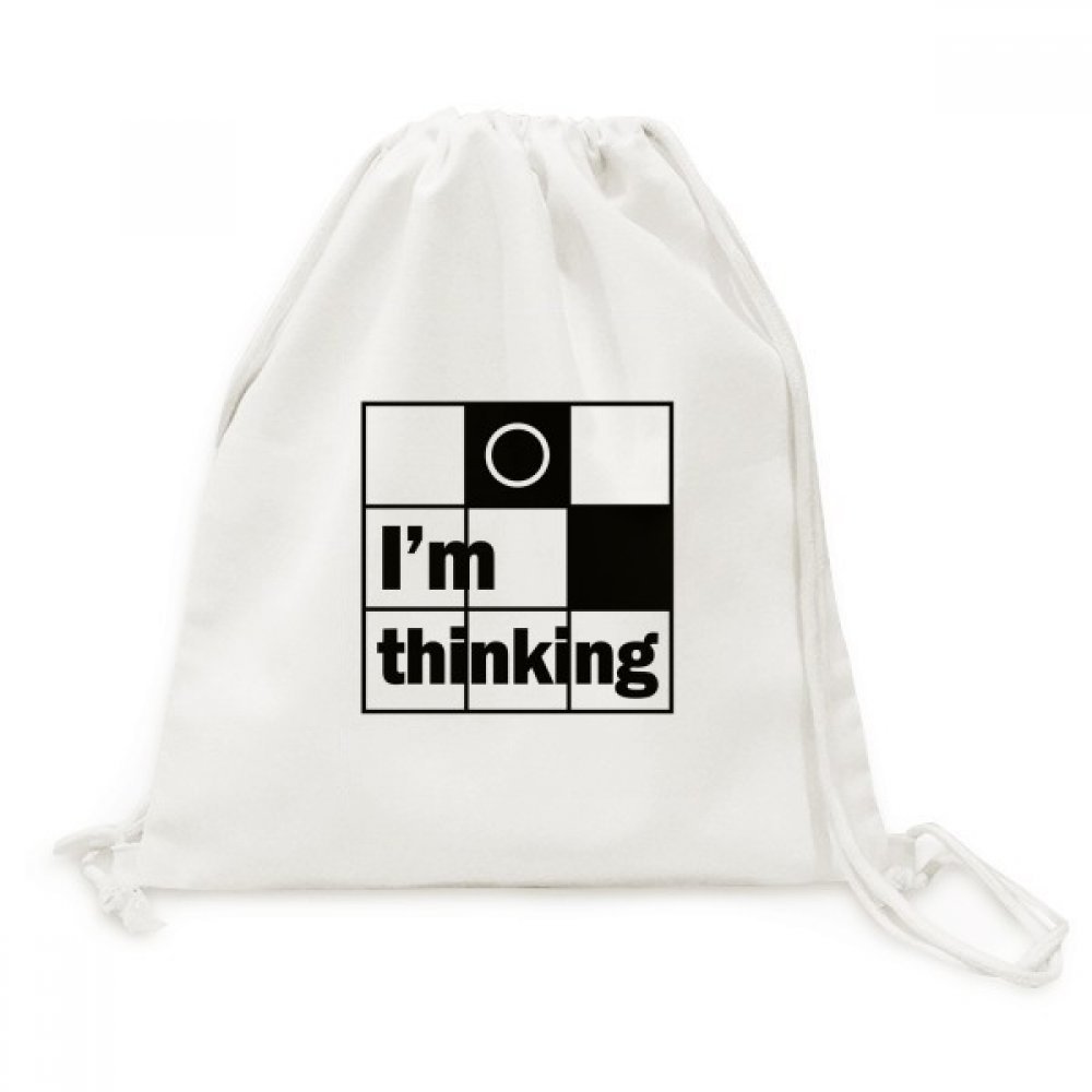 Toile drawstring backpack Sac à dos souple en toile de coton imprimée - 5