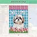 Ganshan Bi Watercolor Dog Spring Summer Welcome House Flag Pointer Tulip Flowers Blue Buffalo Plaid Outside Yard Decor Flag Banner 28X40 Inch Double Side Style 1
