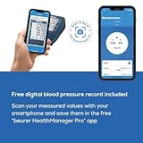 Beurer BM 25 Upper Arm Blood Pressure Monitor, simple one-button operation, accurate measurement, arrhythmia detection, with USB-C port, cuff for 22-42 cm, data transfer to Apple Health and co. - Image 5