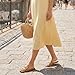 Rihero Slide Sandals Women Comfortable Flat Slides Dressy Summer Square Peep Toe Leather Wide Width Sandals Camel Size 8