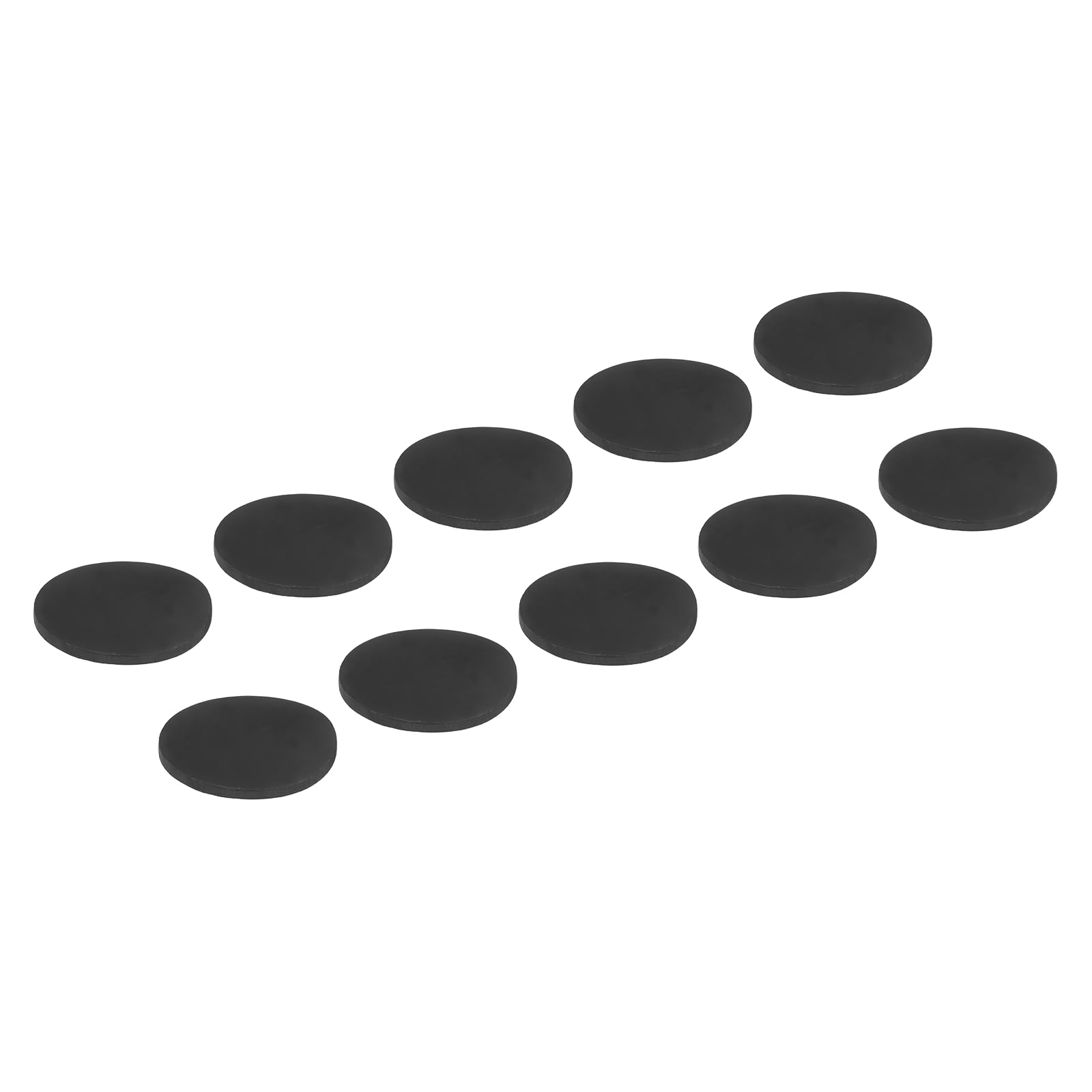 sourcing map 10 Pcs Non Slip Furniture Pads, 3" (75mm x 5mm) Self Adhesive Furniture Grippers Rubber Anti-Scratch Feet Round Chair Leg Pads Floor Protectors for Hardwood Floor, Black โ image 1
