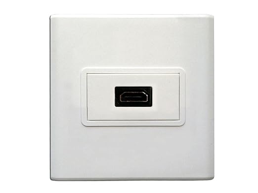 HDMI Multimedia Modular Wall Socket Face Plate Socket Plug Jack Cable or Adapter for Home/Office. (Single-HDMI)