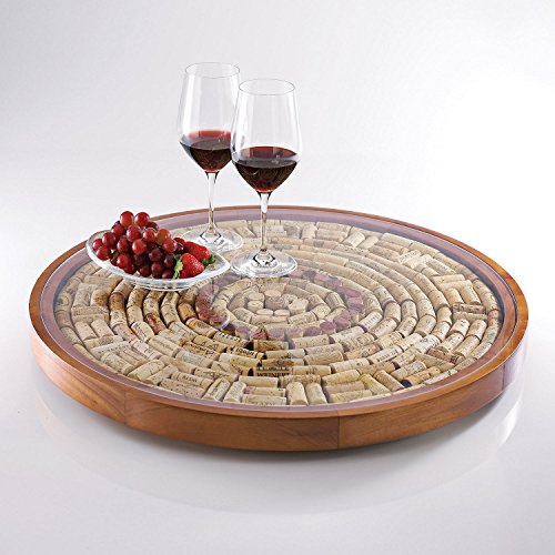 Wine Enthusiast Wine Cork Lazy Susan Kit