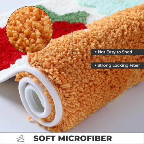 Image of AAZEEM Mat Rugs Non-Slip Abstract Bath Rugs Cute Mat Washable for Tube|Rectangular Door Mat for Home |Drawingroom |Easy Clean Indoor and Outdoor Floor Mat |Super Absorbent |White |16 inchx24 inch & 20 inchx32 inch |