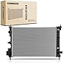 A-Premium Engine Coolant Radiator Assembly with Transmission Oil Cooler Compatible with Chevrolet Spark 2016 2017 2018 2019 2020, Automatic CVT Transmission, Replace# 42349018, GM3010587