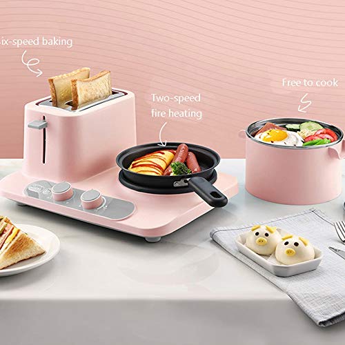 Brotmaschine Elektrischer Brotröster Backofen Mini multicooker Sandwich backen Eierkocher Dampfgarer Omelettpfanne… – Bild 4