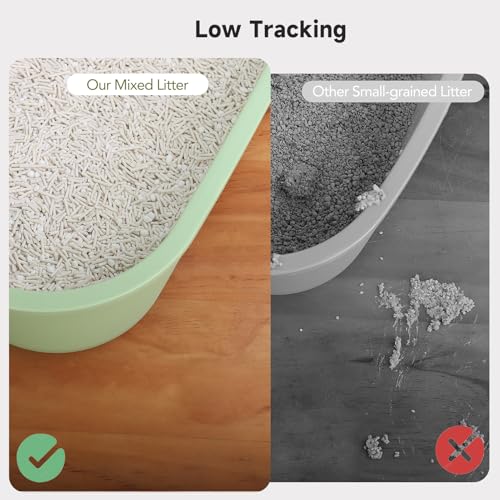 Non-Stick Ultra Clumping Cassava & Tofu Cat Litter, Odour Control Low Tracking Kitty Litter, Plant-Based Natural Ingredients Cat-Litter, 4.1kg X 1 Pack (7.5L) - Image 6