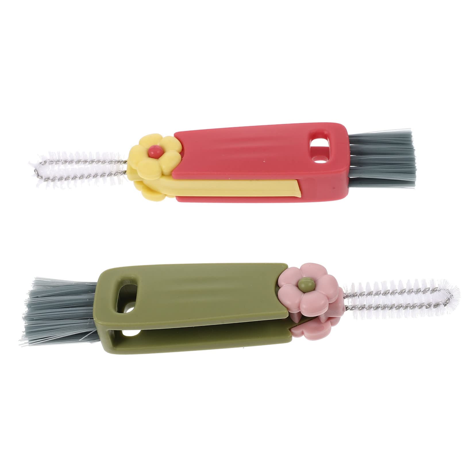 Healeved Pack Cup Lid Brush Bottle Cleaning Brush for Household Safe Portable Dishwasher Safe