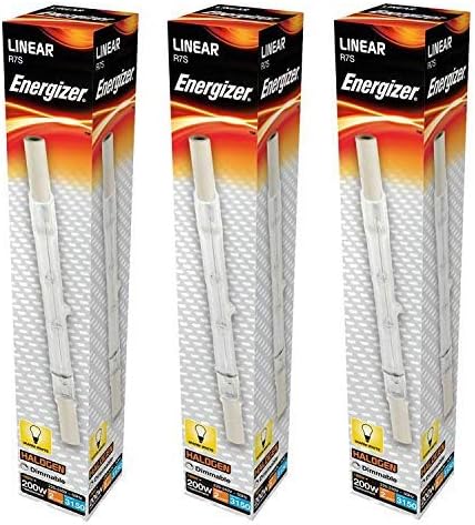 3X Energizer Eco-Halogen Linear R7s 160W = 200W 118mm Halogen Lamp/Bulb for Floodlight