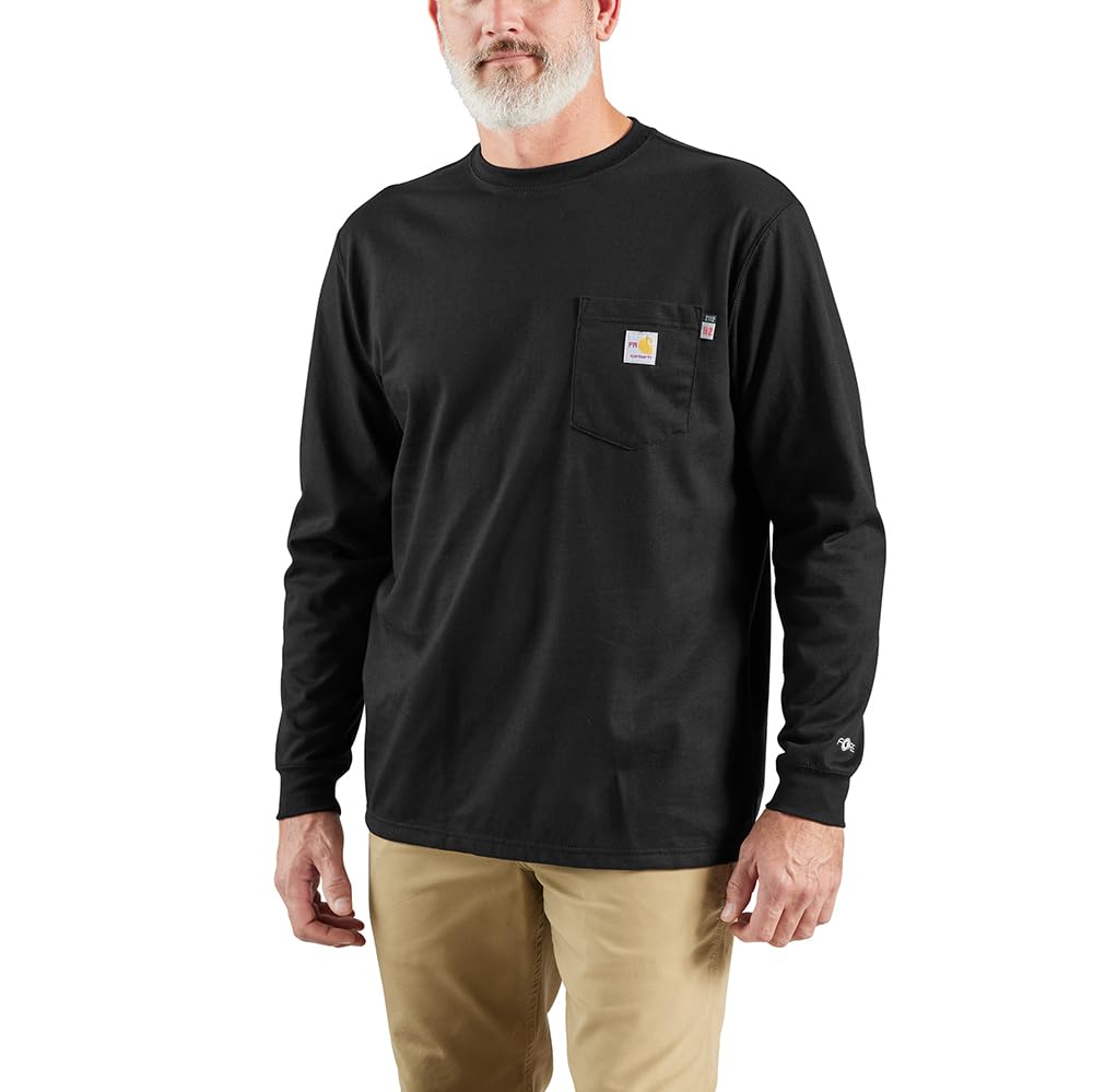 CarharttMen's Cotton Flame Resistant Long Sleeve T-Shirt