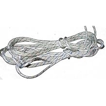 Nautos Laser Sailboat Mainsheet - 5/16" Doublebraid Rope, 46ft, Polyester, Soft Handle, Sailing Hardware, Sailing