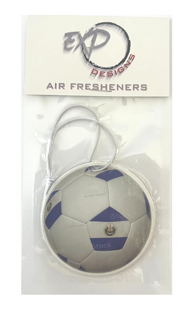Car Air Freshener El Salvador Soccer Ball