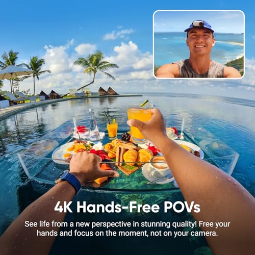 Image of Insta360 GO 3S Cycling POV Bundle - 64 GB White 4K Tiny Portable Vlogging Camera, Hands-Free POVs, Mount Anywhere, Stabilization, 140 Min Battery Life, 10m Waterproof, Pet POV, White