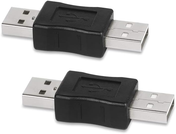 ELECTOP 2 Pack USB 3.0 Male to USB Male Gender Changer Adapter Coupler Converter