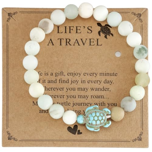 HUTIMY Sea Turtle Gifts Bracelet for Women Men Unique Animal Jewelry Sea Turtle Bracelet