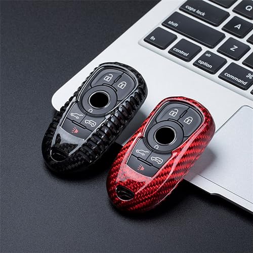 Coque de clé Buick GL8 en carbone véritable noir - Un cadeau idéal pour passionné auto - 3