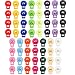HUIHUIBAO 60 Pieces Plastic Cord Locks, Single Hole End Spring Toggle Stopper Slider for Shoelace Replacement, Backpacks, Craft Supplies, 15 Colors
