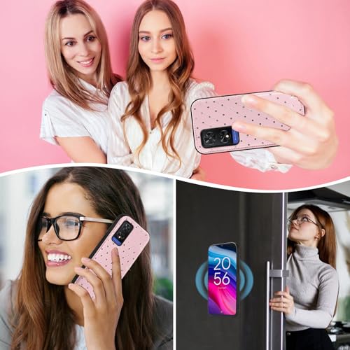 Coque TCL 505 Rose Asuwish pour Femme protégeant le smartphone