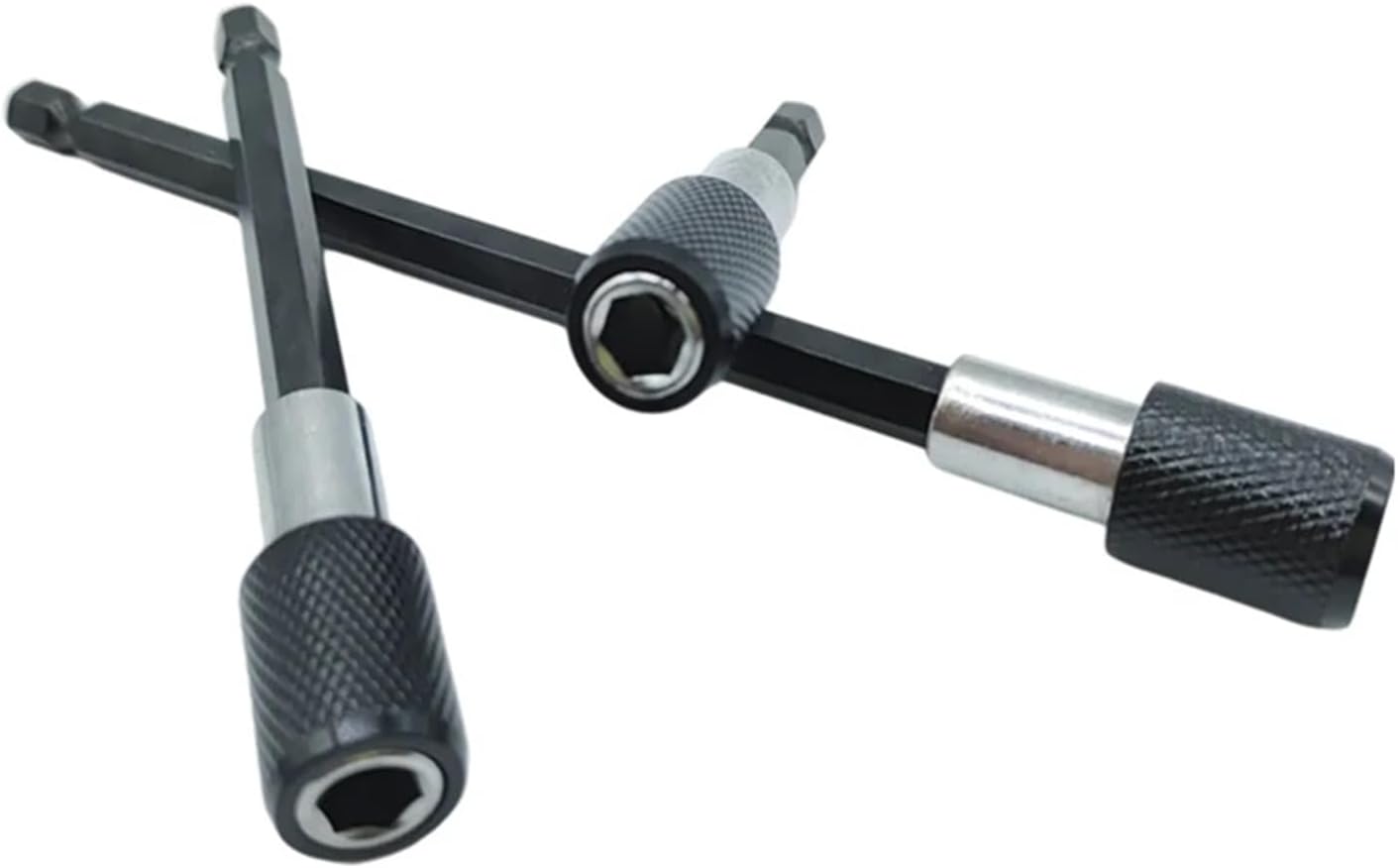 1/4 Inch Hex Shank Quick Release Screwdriver Magnetic Bit Holder With Adjustable Collar Extension Bar Hand Tool 60mm 100mm 150mm (Color : 2pcs100mm 150mm)