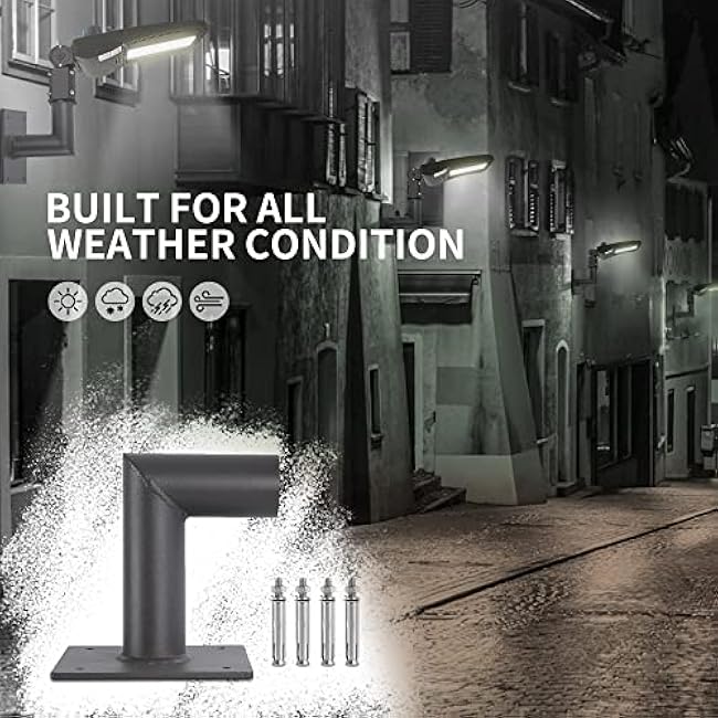 Wall Mount Bracket Accessories 90 Degree, Tenon Adapter for Wall Bracket with Slip Fitter Mount(2 3/8inch)