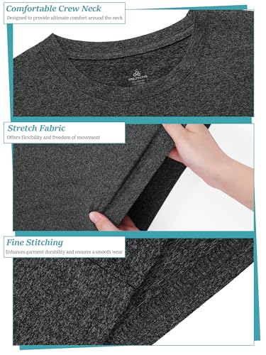 Resinta 5 Pack Boys Athletic Shirts Youth Dry-Fit Wicking T-Shirts Athletic Activewear Performance Short Sleeve Tees2