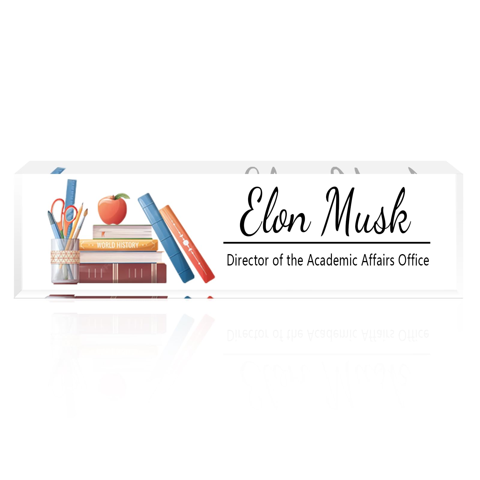 Personalized Name Plate, Desk Sign Plaque for Office Decor