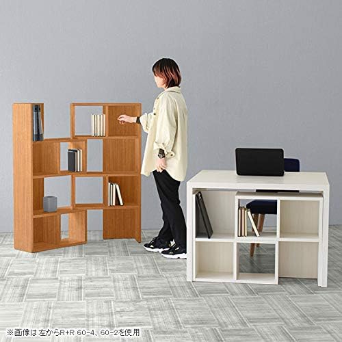 arne スライドラック 伸縮式 本棚 A4対応 扉付き 書棚 書斎 コーナー