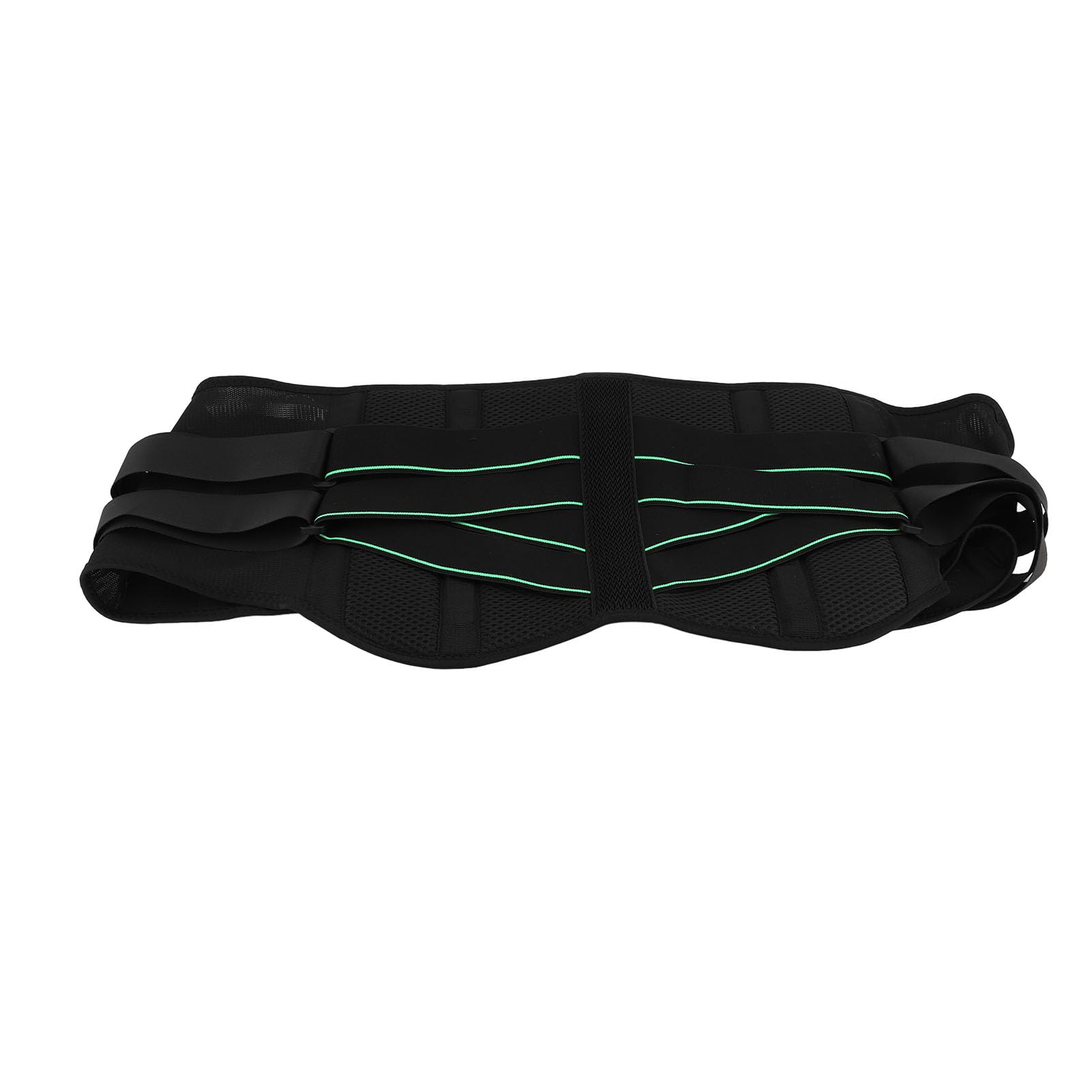 Lower Back Support Belt Compression Lumbar Support Belt for Basketball Players (Green Stripe)