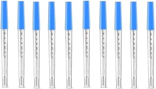 Glass Clinical Thermometer for Fever, Mercury-Free, Accurate Body Temperature Measurement, Oral, Underarm & Rectal Use, Blue Case (10)