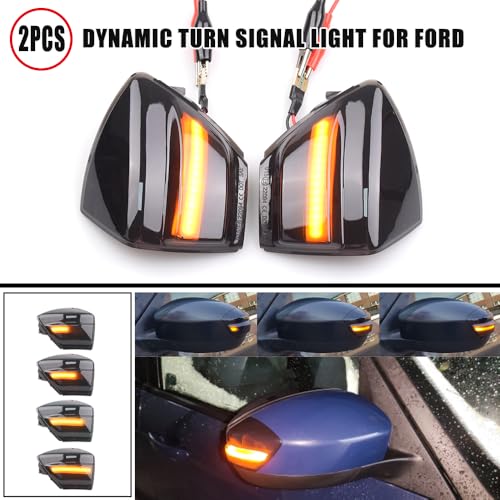 Clignotant dynamique LED miroir pour Ford C-Max S-Max Kuga - 2