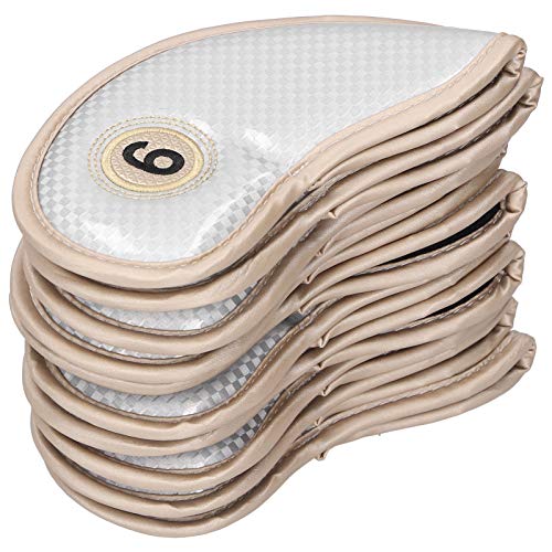 Fishawk Capa de taco de ferro, capas de clube, PU para tacos amantes do clube (prata)