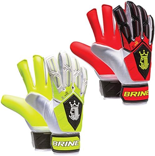 Brine King Match 2X Goalkeeper Gloves, Sr Red