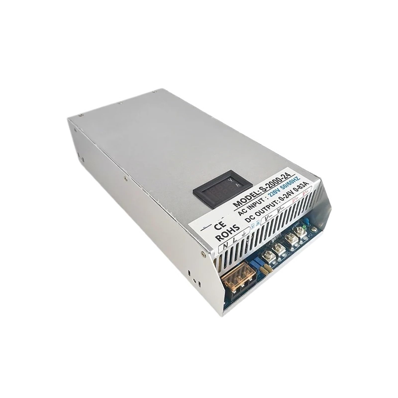 Przełączający zasilacz 2000 W Napięcie wejściowe 110 V AC/220 V AC Napięcie i prąd regulowane z cyfrowym wyświetlaczem (0-24 V 0-83a)