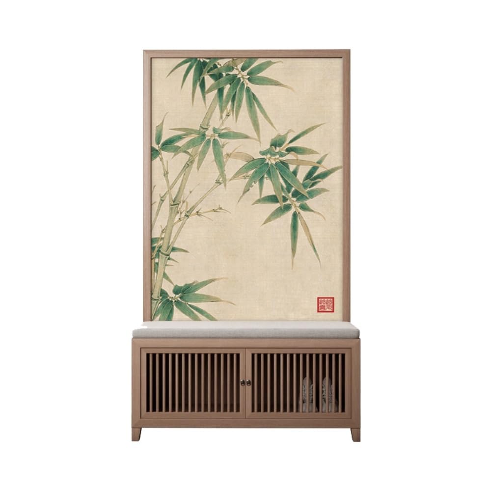 Privacy Screen Creative Privacy Screen Partition Decoration Living Room Entrance Shoe Cabinet Movable Seat Room Divider