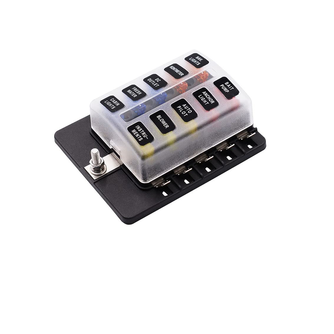 Caja de fusibles para coche que soluciona averías eléctricas con indicador LED integrado 24V