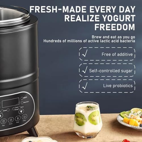 Yogurt Maker 8L/12L - Fermentation Machine with Timer & Temperature Control, 360° Constant Temp for Homemade Yogurt, Natto, Rice Wine, Easy to Use, BPA-Free