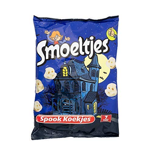 Smoeltjes Spookkoekjes | Grootverpakking |Doos met 9 zakken x 175 gram | 63 uitdeelzakjes | Koekjes in de vorm van… - Afbeelding 3