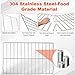 Upgraded 304 Stainless Steel 316496201 316496202 Oven Rack Replacement for Frigidaire GE Stove. 24.2