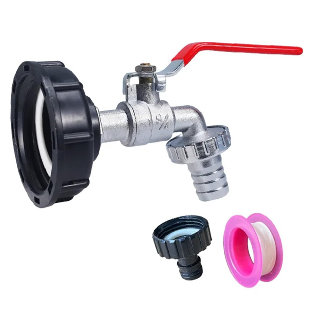 Adaptateur robinet réservoir IBC 3/4 vanne étanche S60x6 pour arroser le potager