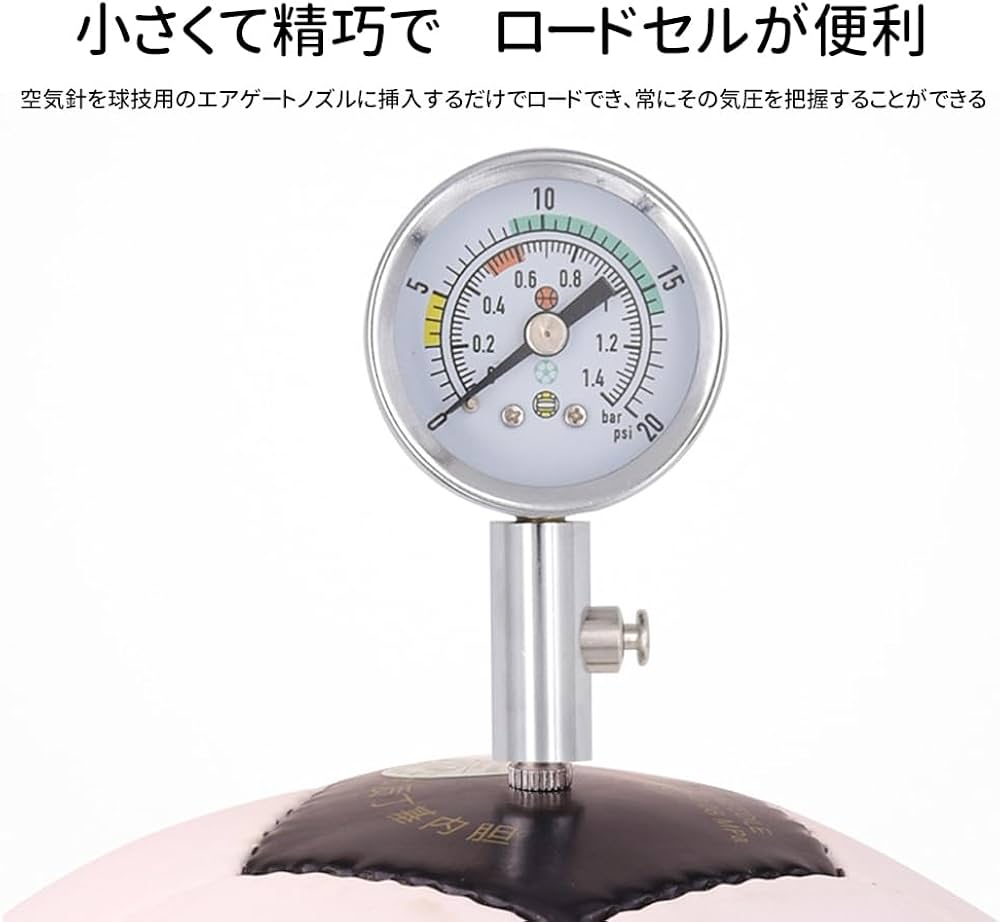 Amazon.co.jp: LOYELEY ボール圧力計 ポインター型圧力試験ゲージ