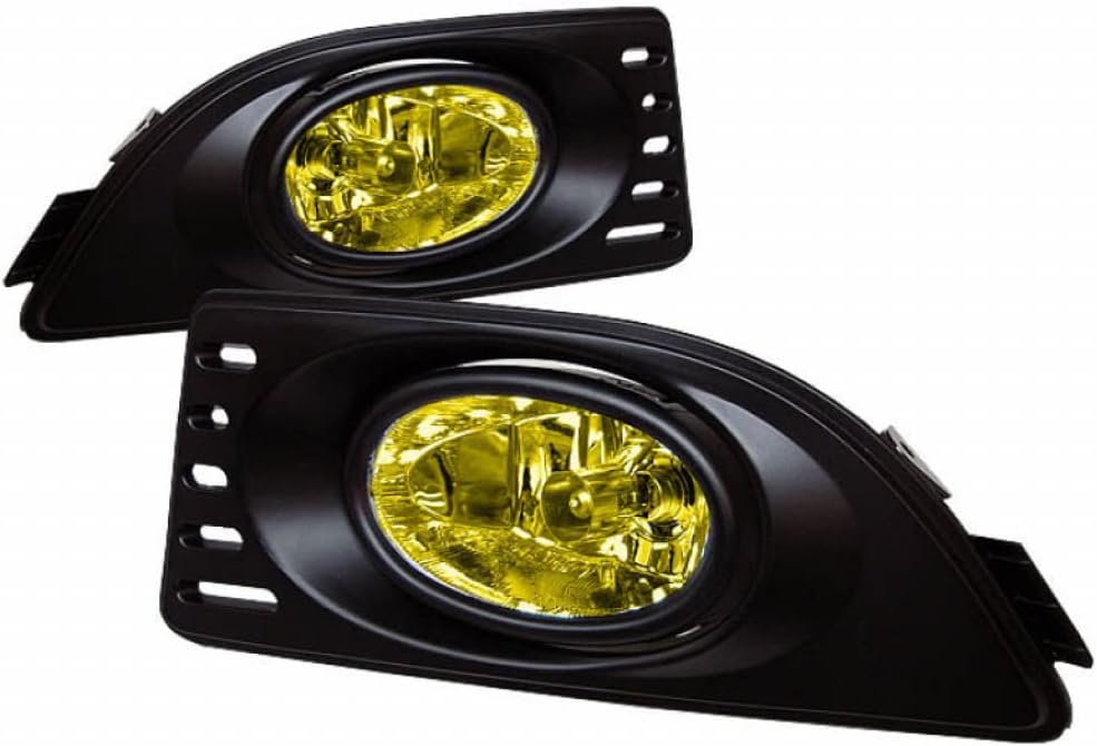 Spyder For Acura RSX 2005-2007 Fog Lights Pair w/Switch Yellow FL-AR06-Y | 5020680