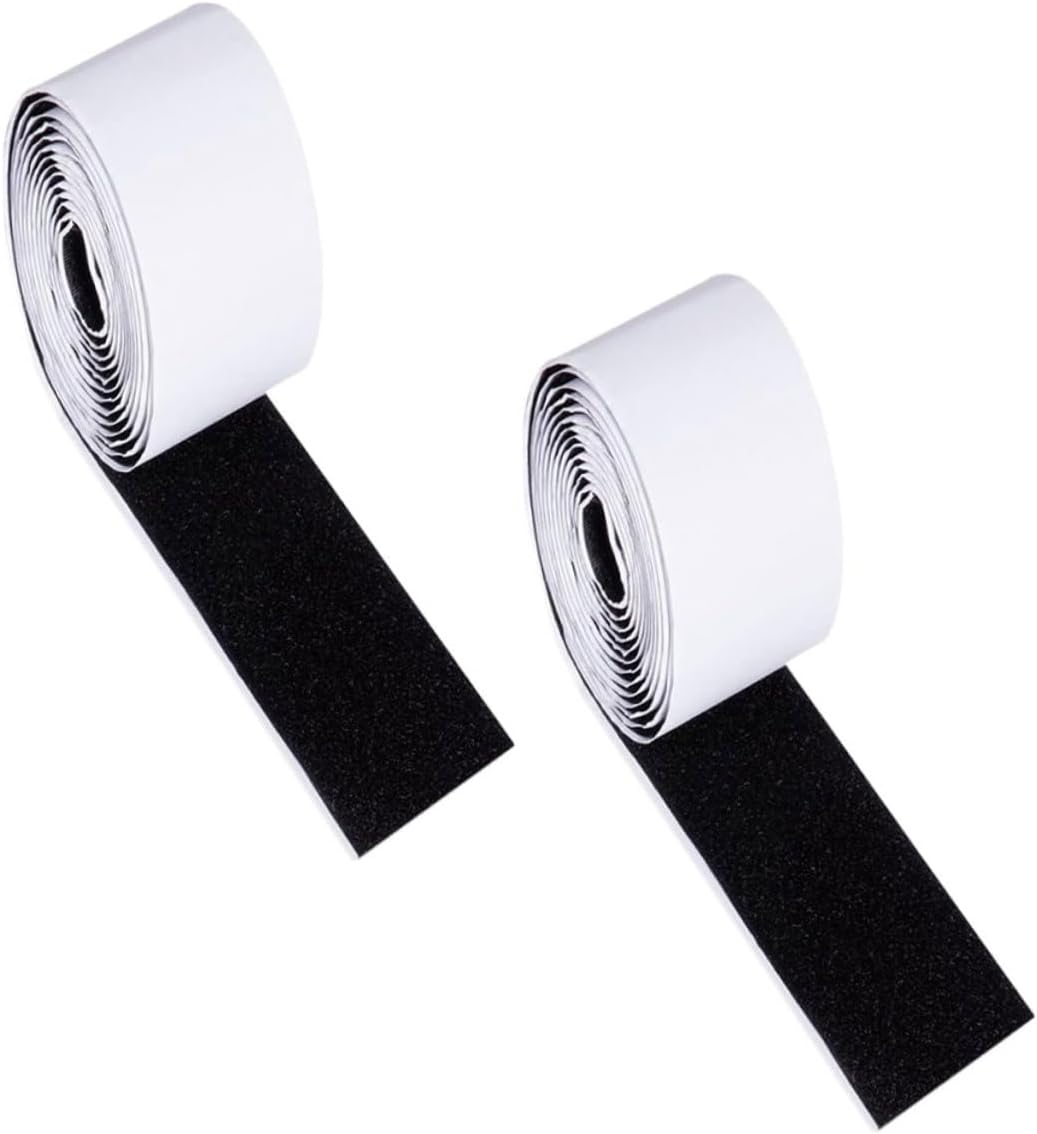 Toddmomy 2rolls Heavy Duty Double Sided Mounting Tape for Guitar Grip Tape Hook and Loop Fastener Electric Guitar Accessory