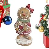 Stimulus de pain d'épice spécial: conçu comme des hommes en pain d'épices enchanteurs, ces statues donnent un charme et une élégance ludique comme un accents hautement décoratifs pour les accessoires de maison festifs ou quotidiens.