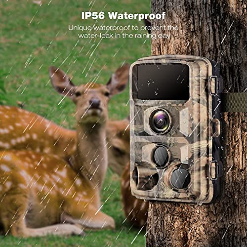 Wildkamera 20MP 1080P Nachtsicht mit 3 Sensoren Bewegungsmelder zur Beobachtung, Wildtierkamera mit IP56 Wasserdicht – Bild 7