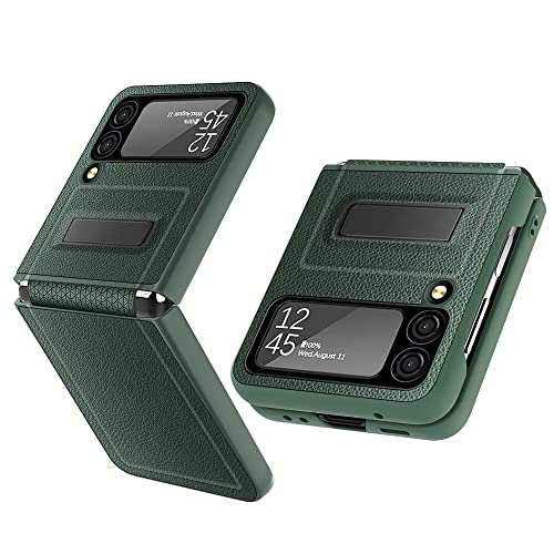 Protège charnière Samsung Galaxy Z Flip 3 vert contre les rayures avec béquille arrière