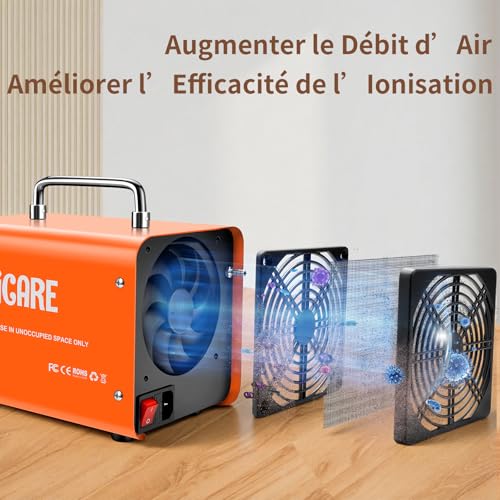 Machine à ozone pour purification de l'air efficace à 2 modes - 7