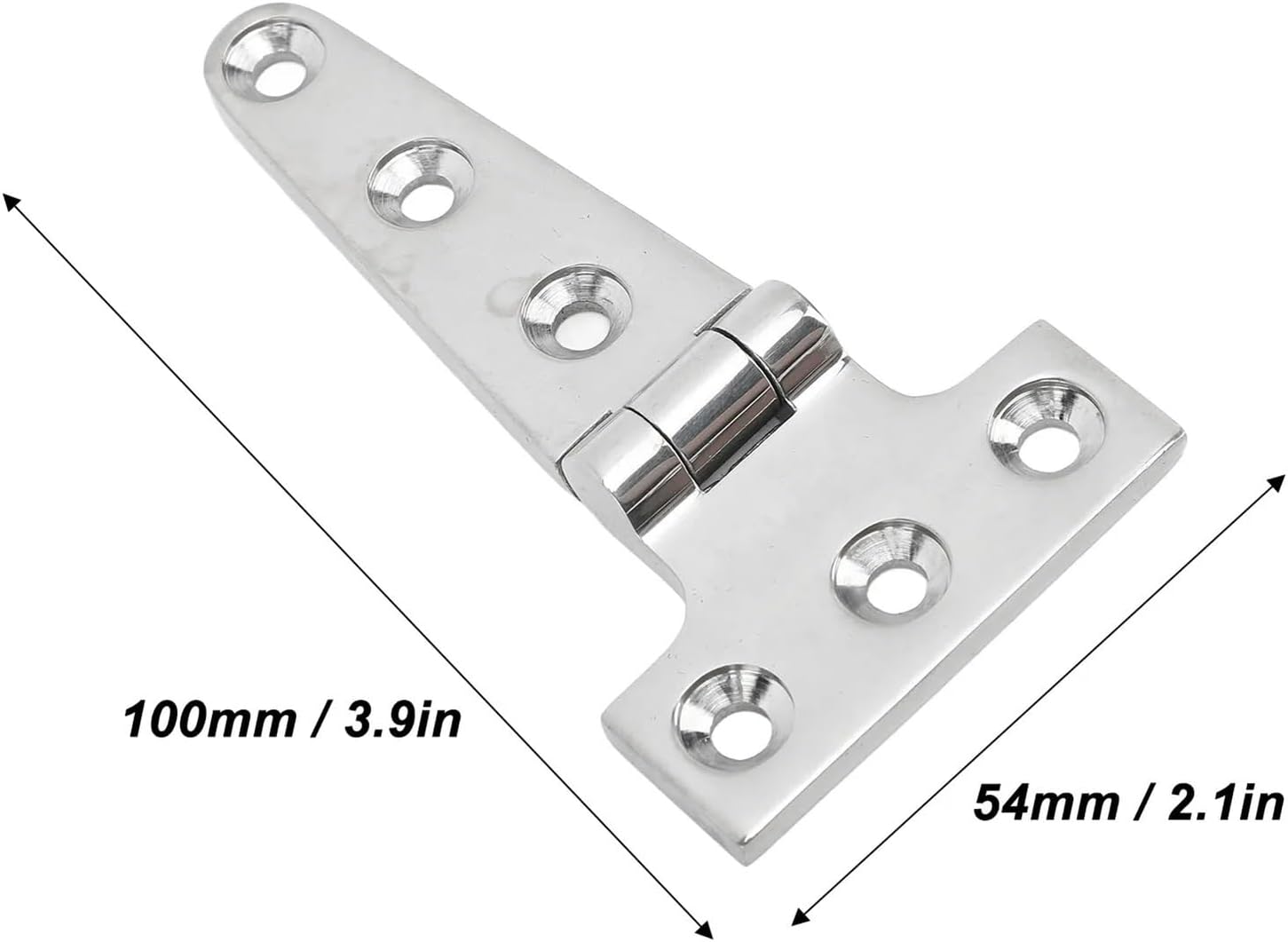 4Pcs Heavy Duty Boats Grade T Hinge 316 Stainless Steel Universal Boat Door Hatch T Hinge Yachts Accessories