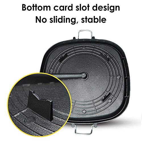 AIROKA Korean BBQ Non-Stick Square Grill Pan with Natural Material 6 Layer Coating Easy Grease Draining 11.8 Inch Gas Range Grilling Pan for Both Home & Outdoor - Image 3