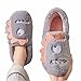UKKO Hiver Pantoufles Femmes Pantoufles Hiver Coton Mignon Couple Plateforme Plateforme Hiver Hiver Hiver Chambre Soft Pantoufles Femmes Chaises Chaudes Hiver Chaussures-Gray,38-39 (Fits 37-38)